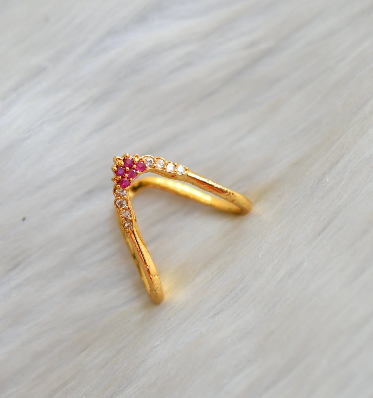 22K Gold Filigree Vanki Ring - Queen of Hearts Jewelry
